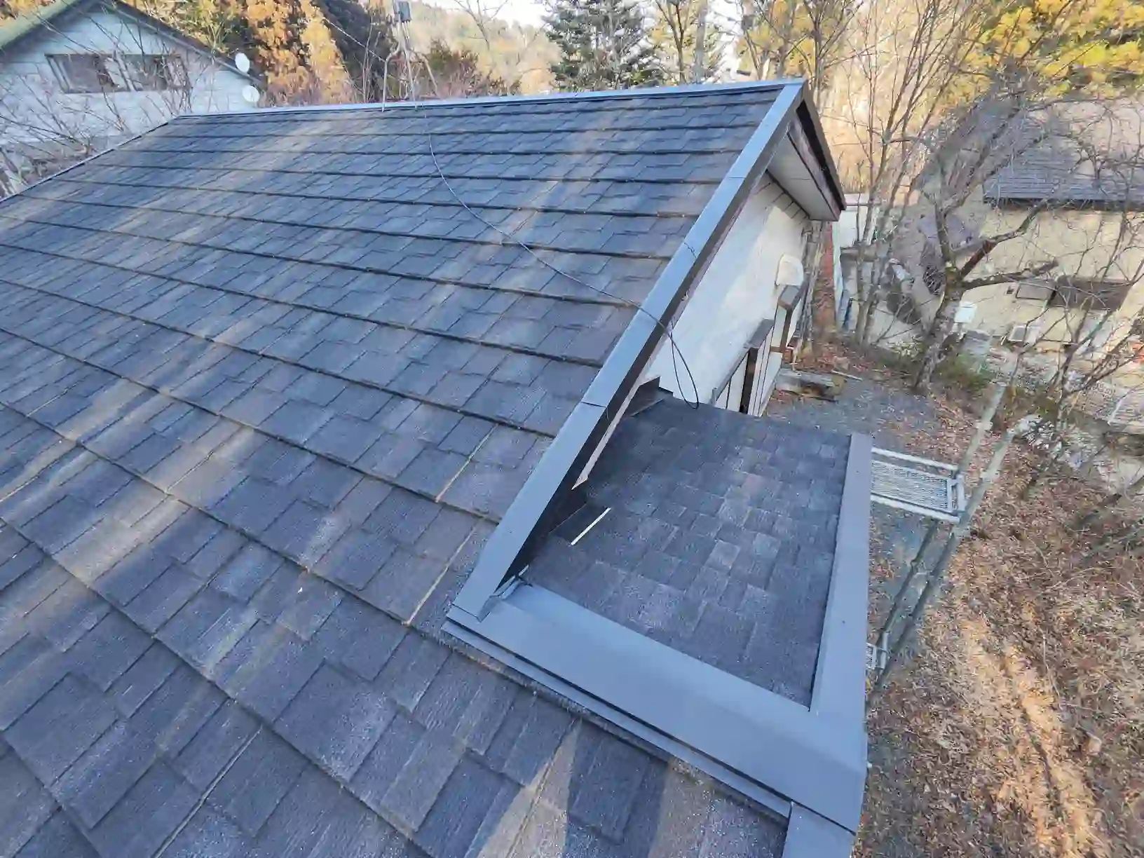 棟違い箇所の施工状態写真