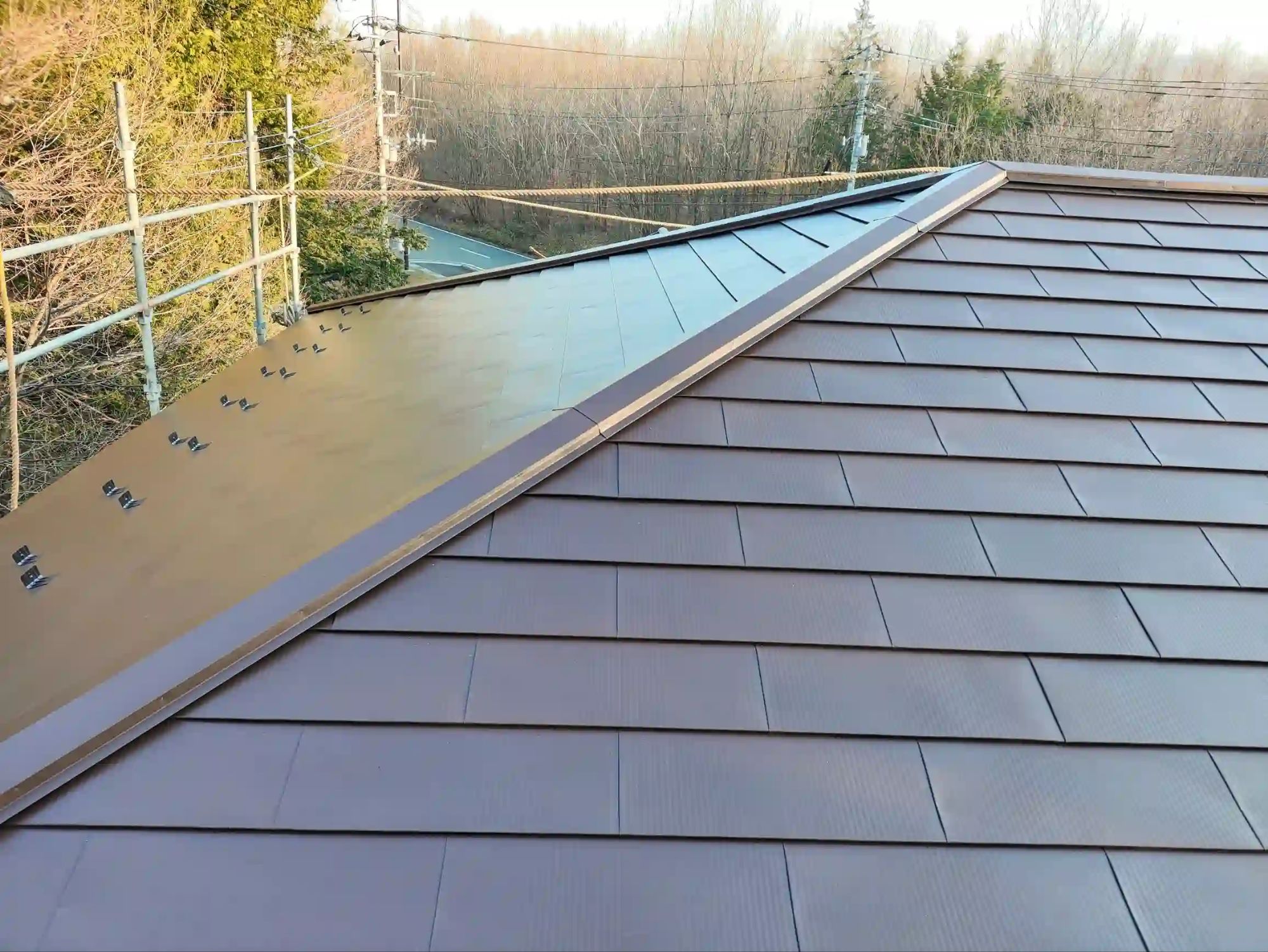 完成した屋根全景写真